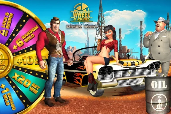 Capa do slot Black Gold Wheel of Riches